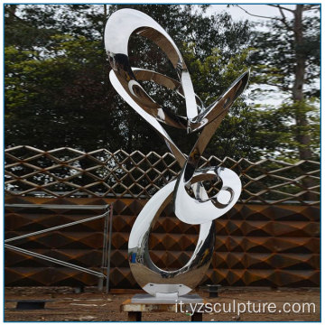 Ornamento di arte del giardino Astratto Scultura in acciaio inox
